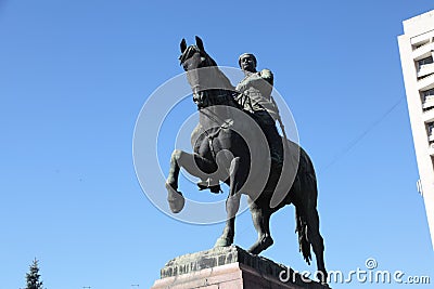 Moldova Chisinau Monument of Kotovsky Editorial Stock Photo